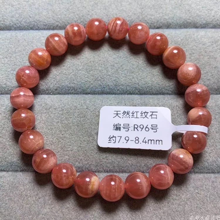 AAA Genuine Natural Argentine Rhodochrosite Bracelet Jewelry Gifts For Her OR Him