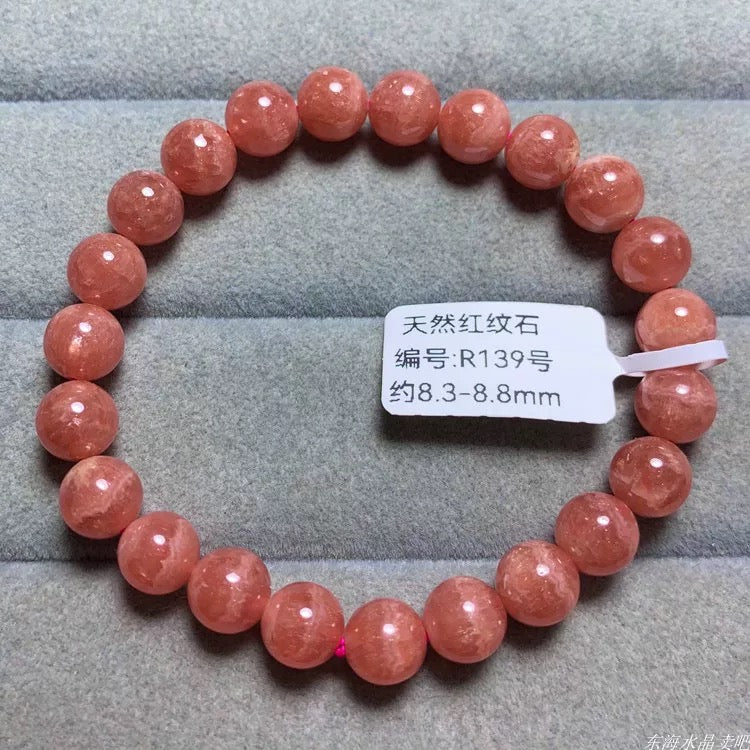 AAA Genuine Natural Argentine Rhodochrosite Bracelet Jewelry Gifts For Her OR Him