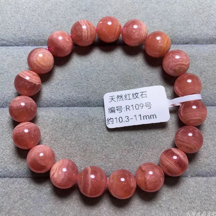 AAA Genuine Natural Argentine Rhodochrosite Bracelet Jewelry Gifts For Her OR Him