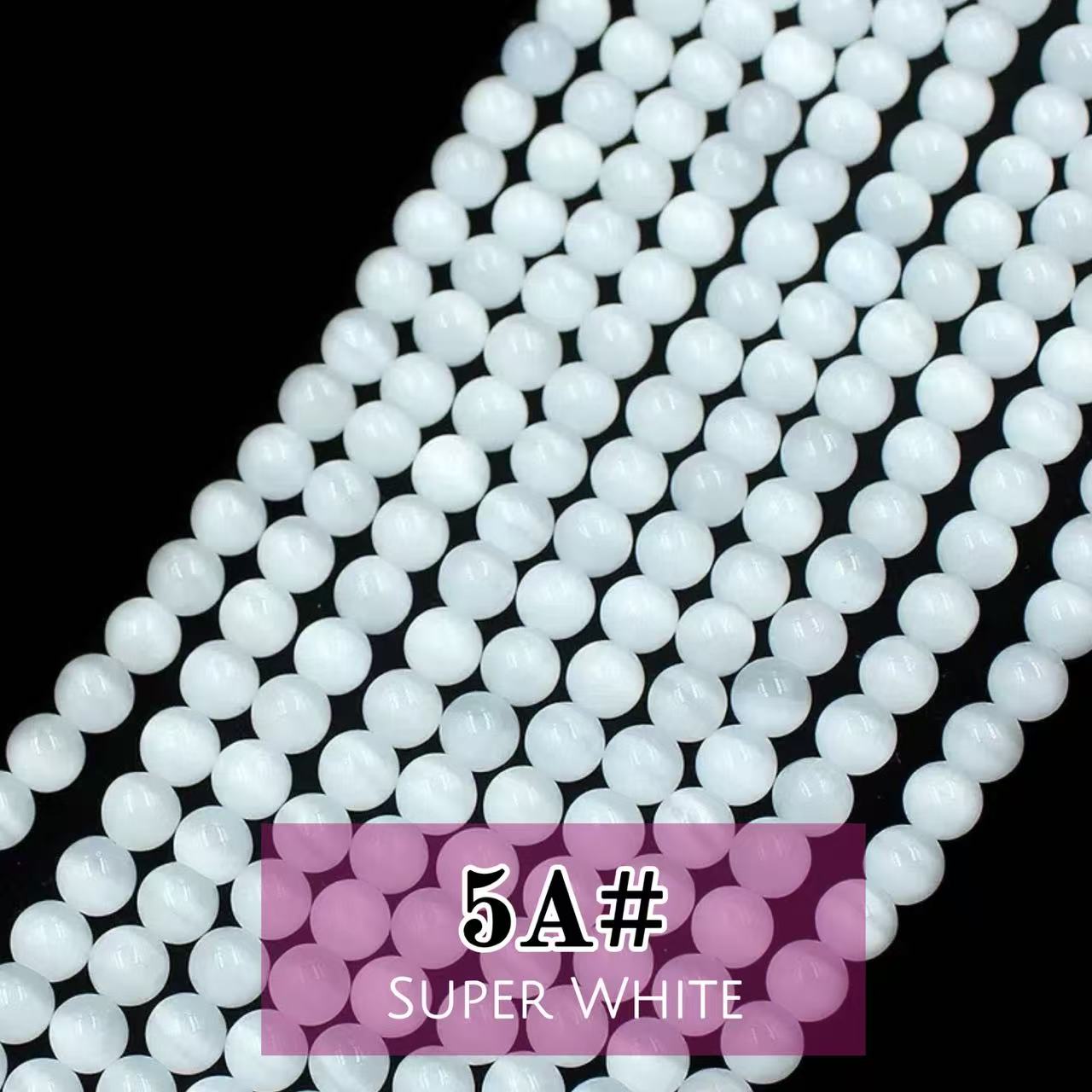 AAA Cat's Eye Round Beads 15" Strand 10mm