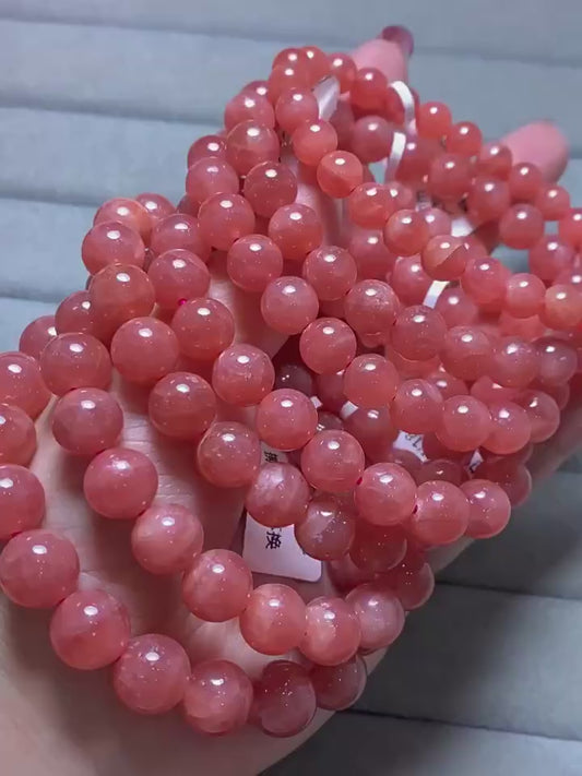 AAA Genuine Natural Argentine Rhodochrosite Bracelet Jewelry Gifts For Her OR Him